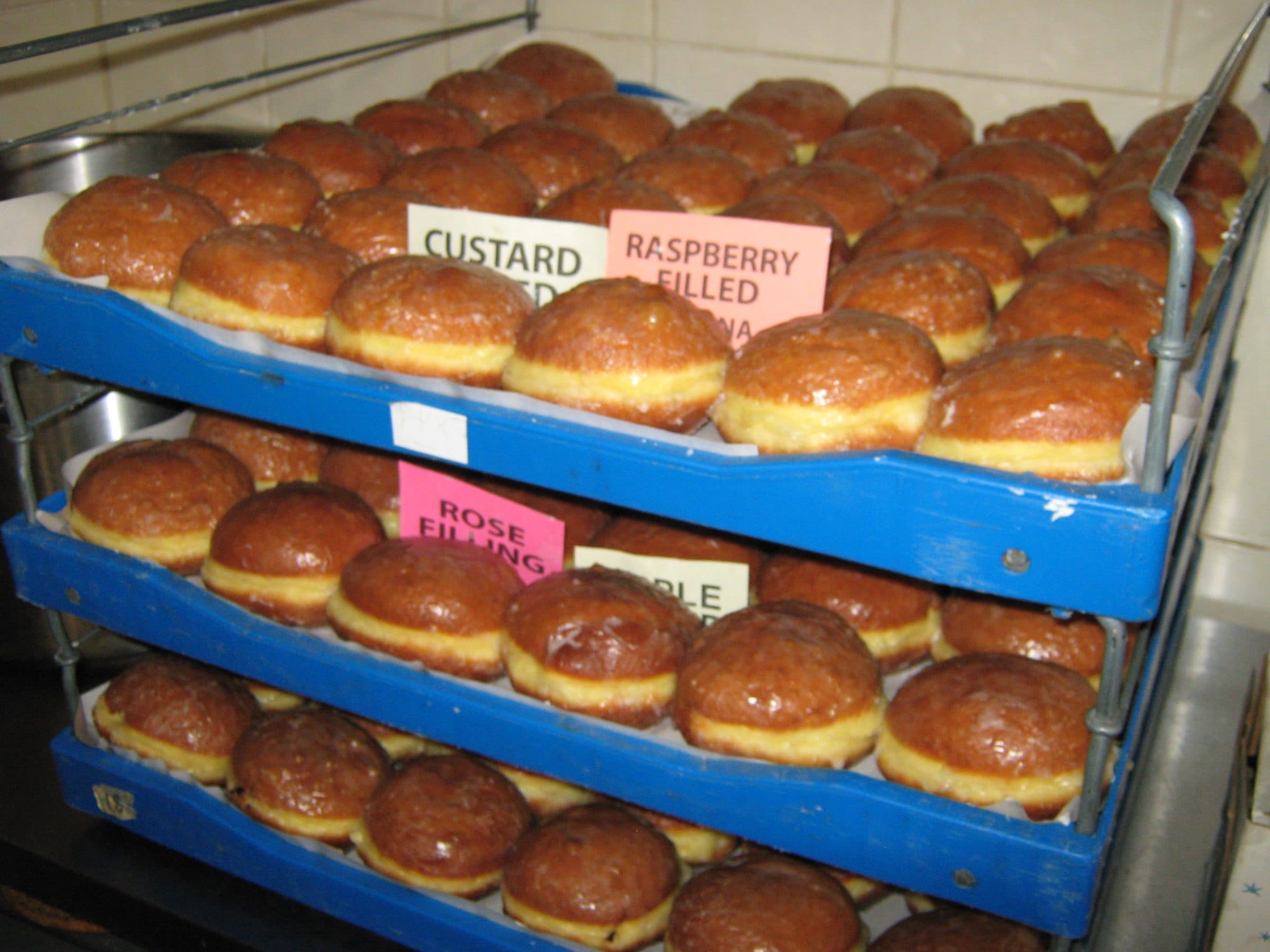 Trays of donuts donated for the night