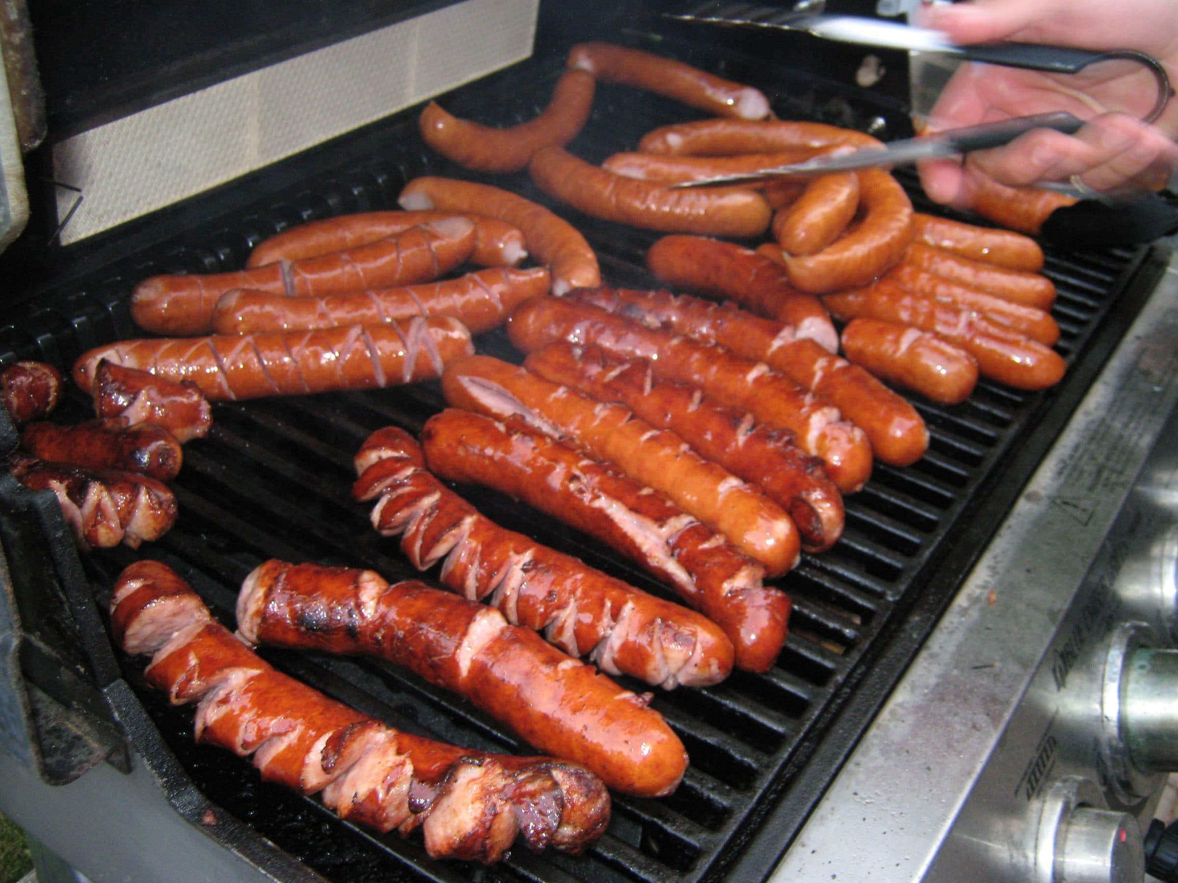 The grill running through the evening
