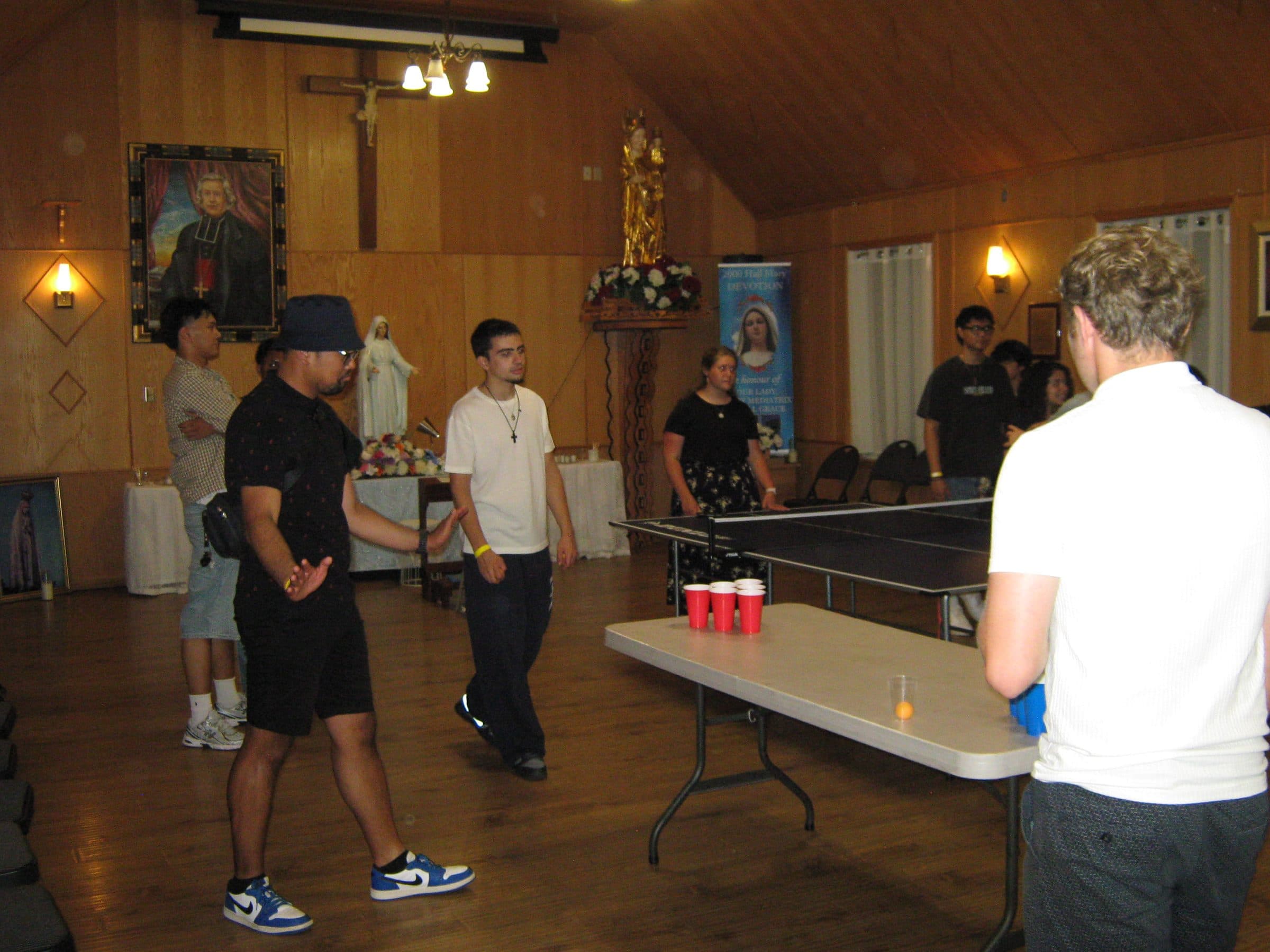 Games running inside the hall